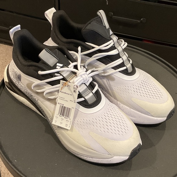 Adidas Alphaboost V2 cloud white light solid grey core black main image 5